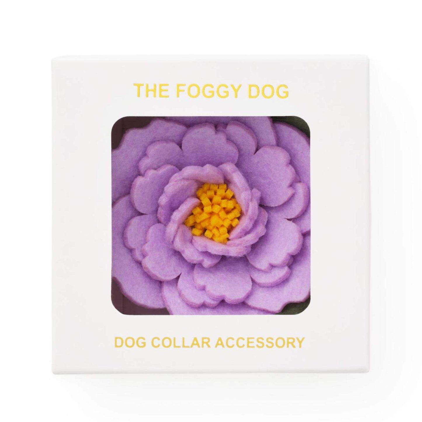 Lilac Peony Dog Collar Flower
