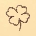 Heart Pet ID Tag: Clover Icon
