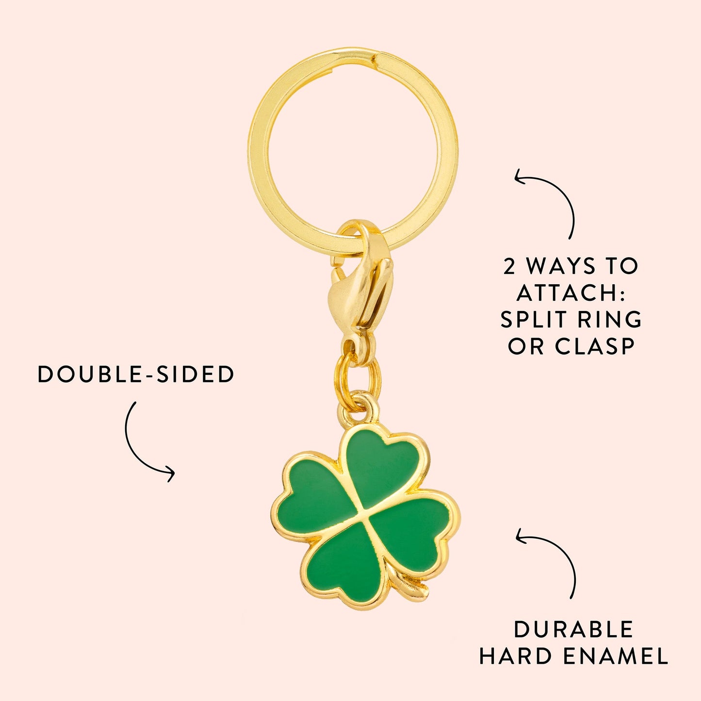 Lucky Clover Collar Charm