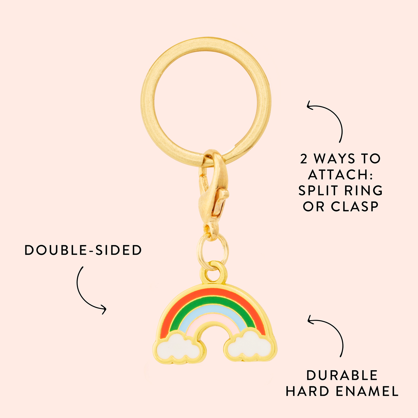 Lucky Rainbow Collar Charm Set