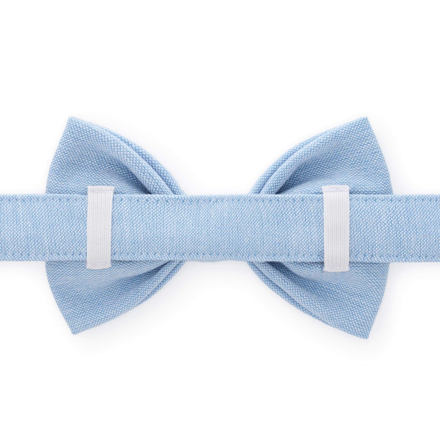 Blue Chambray Bow Tie Collar