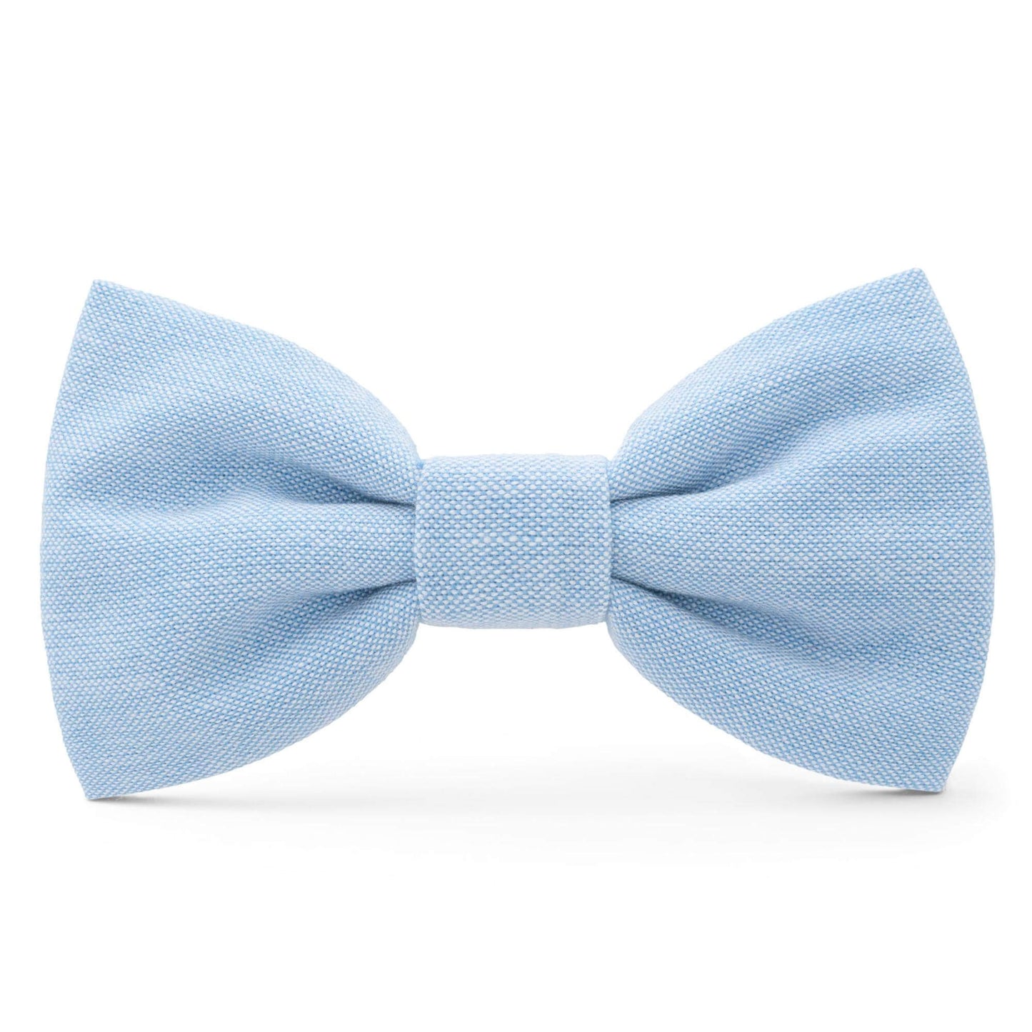 Blue Chambray Dog Bow Tie
