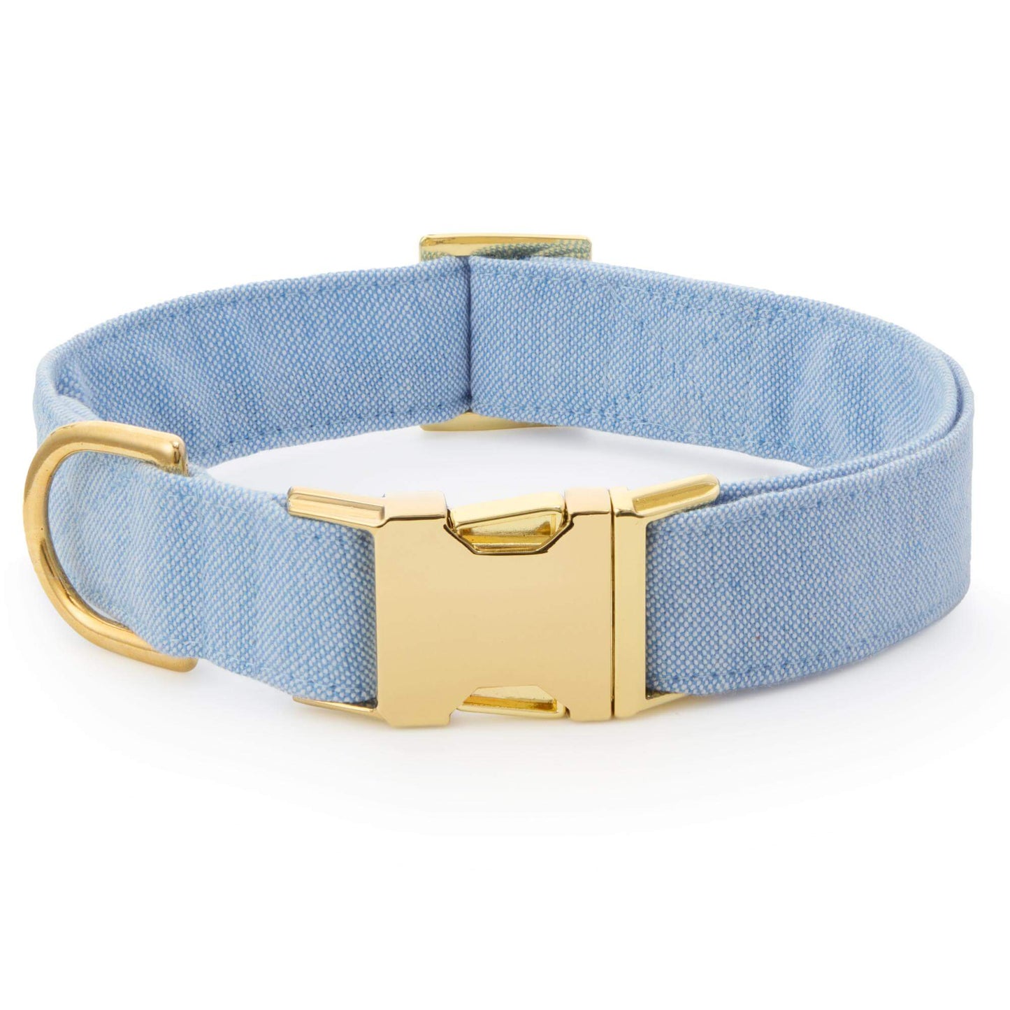 Blue Chambray Bow Tie Collar