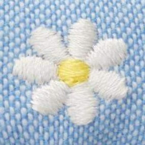 Daisy Embroidered Lady Bow Collar