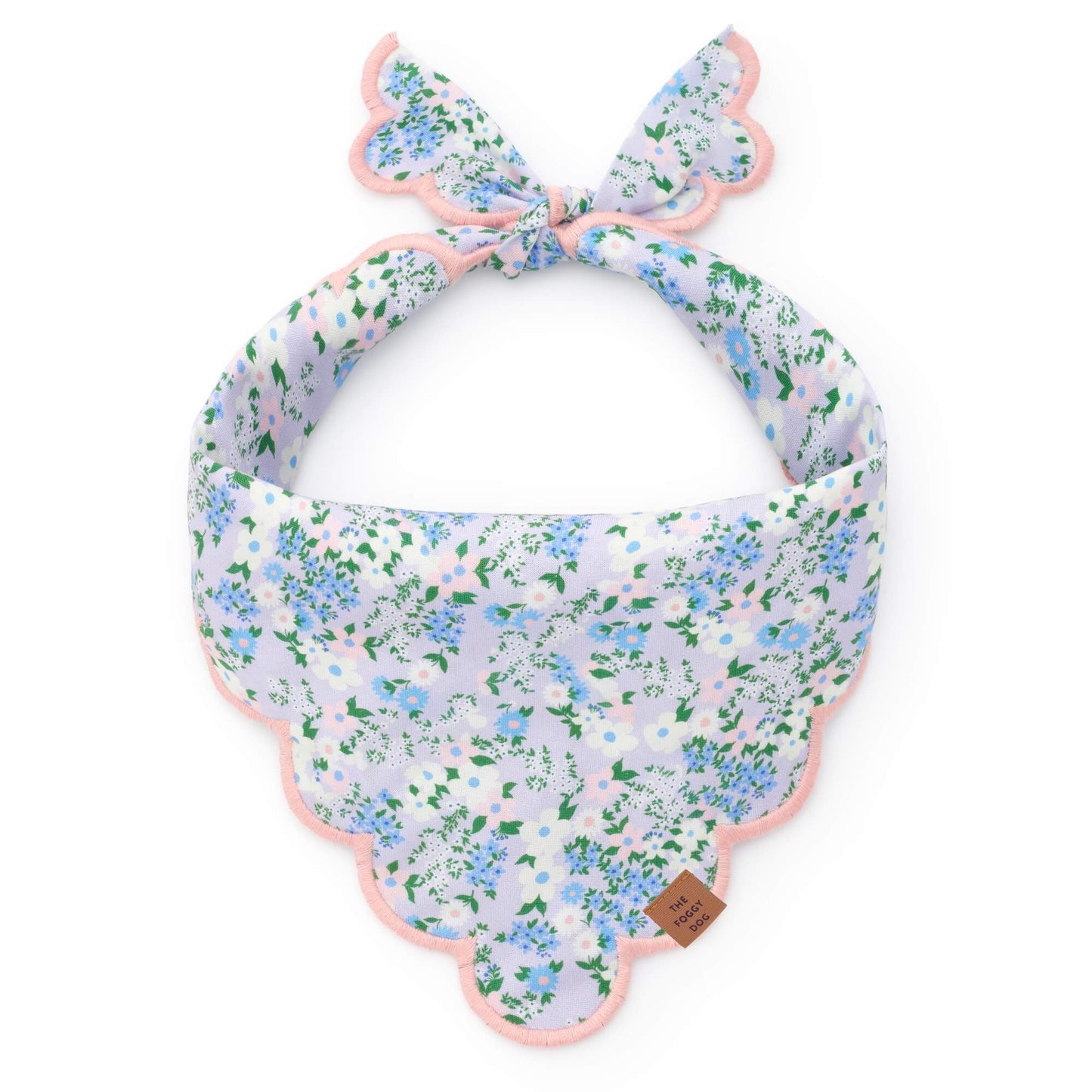 Flora Scalloped Dog Bandana