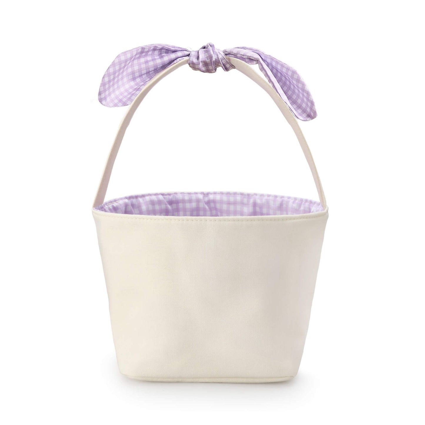 Lavender Gingham Easter Basket