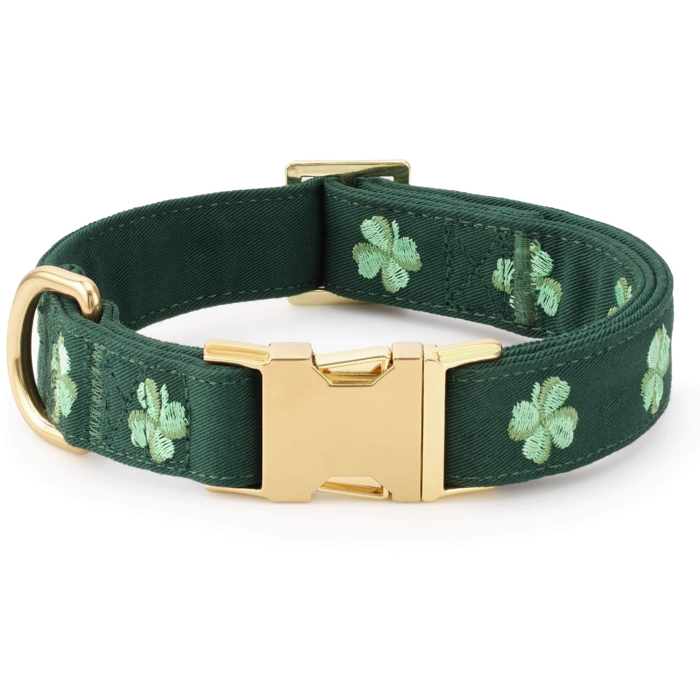 Clover Embroidered Lady Bow Collar