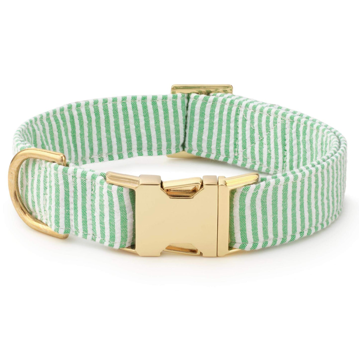 Green Seersucker Bow Tie Collar