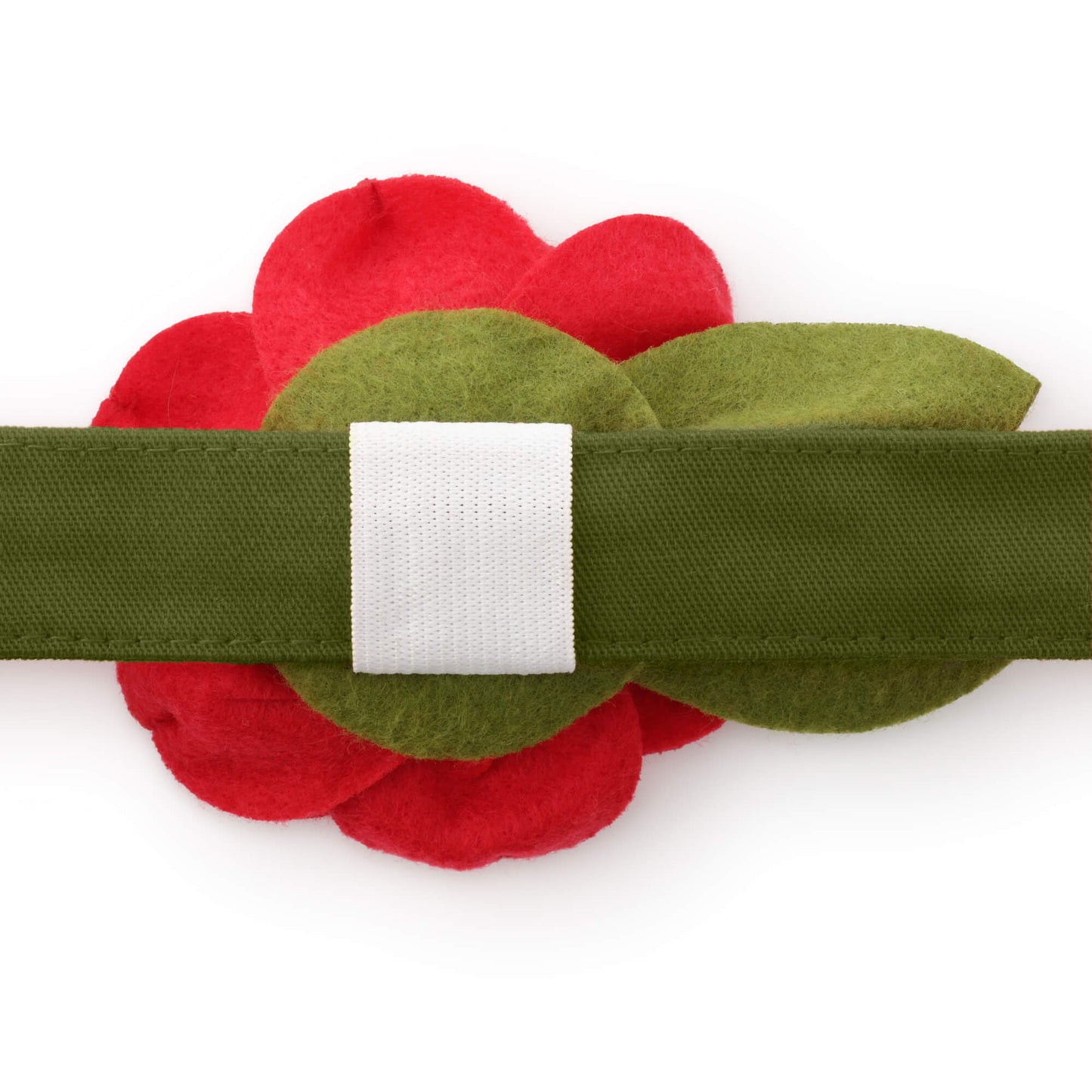 Red Rose Dog Collar Flower