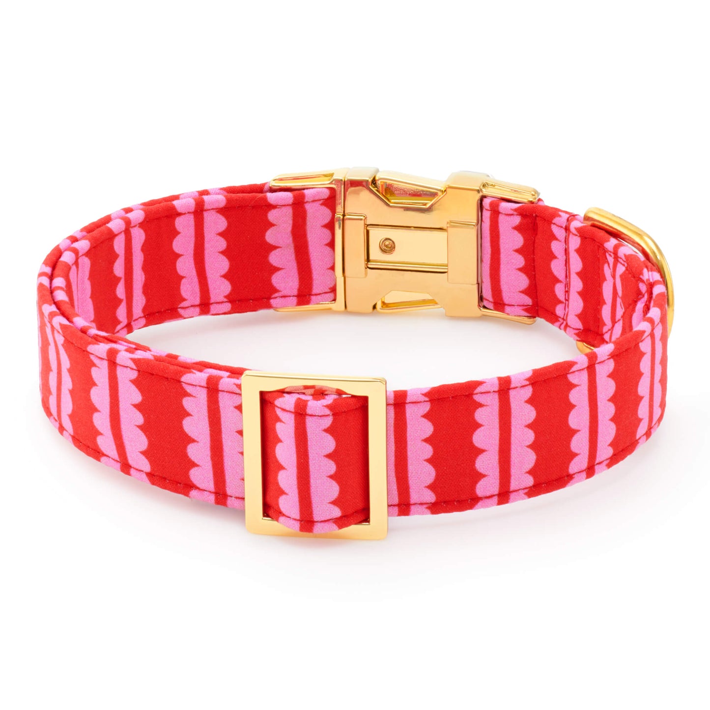 Scallop Stripe Dog Collar