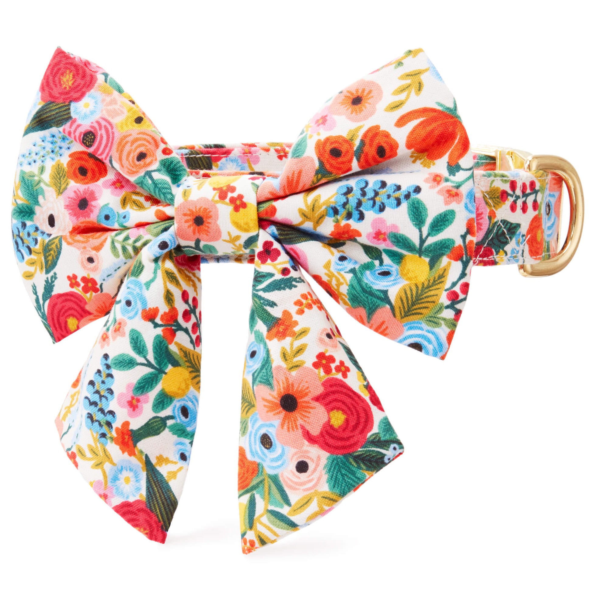 Petite Petals Lady Bow Collar from The Foggy Dog XS Small Gold